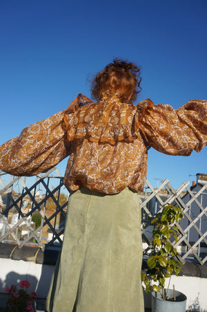 Paisley Silk Masala Blouse